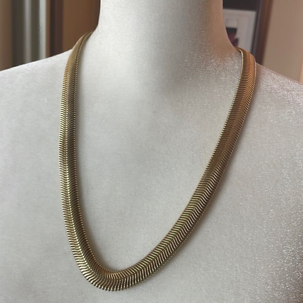 Vintage Gold Snake Chain Necklace